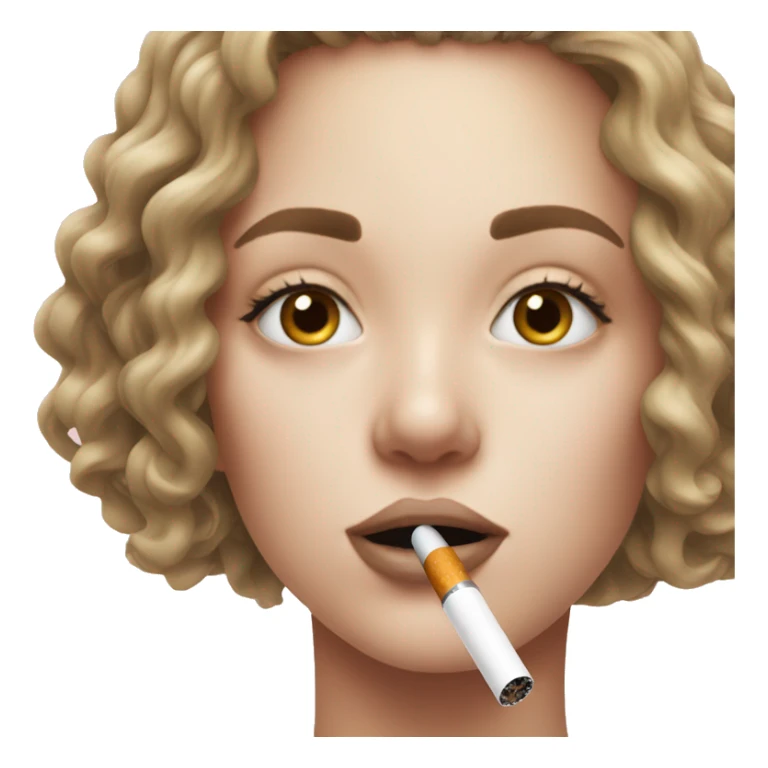 girl smoking her iqos aesthetic sticker