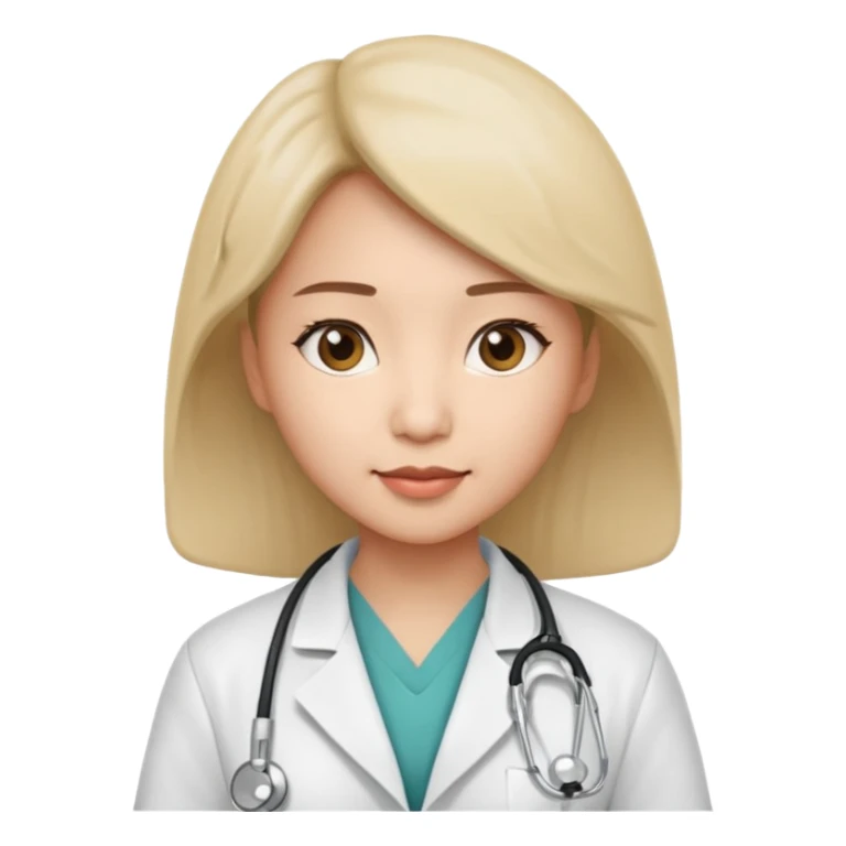 asian woman doctor sticker