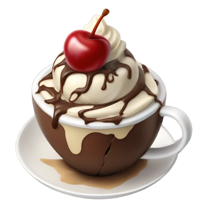 Chocolate and Vanilla Swirl Cup sticker