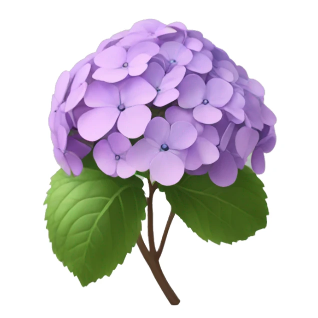 generate slack emoji image for "Hydrangea macrophylla" with larger fetal sticker