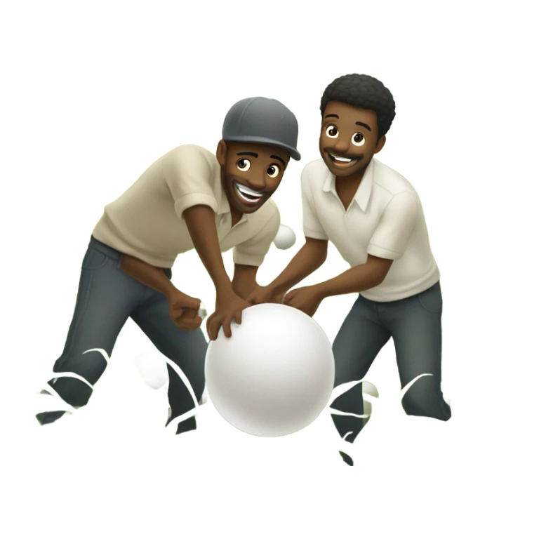 Make black working men picking white balls on farm he is happy sticker