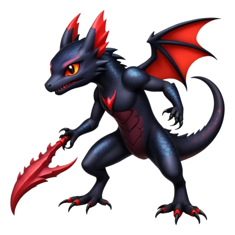 Shiny Epic Badass Gothic Noibat-Salandit-Litten-Hybrid sticker