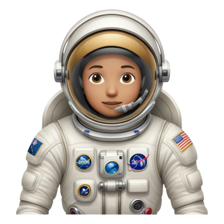 Cinematic Realistic mystery Astronaut visor down – A highly detailed depiction of an astronaut in a state-of-the-art space suit, floating weightlessly in the vast expanse of space. The reflective visor hides the face so we only see the reflection, while intricate suit details and soft lighting create an immersive sense of realism. sticker