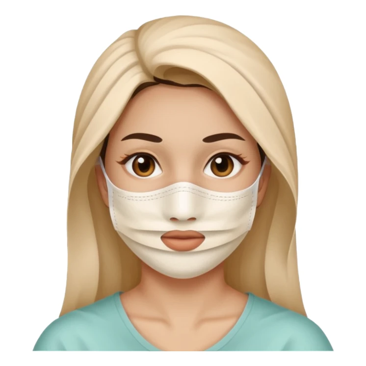women beauty facial paper mask sticker