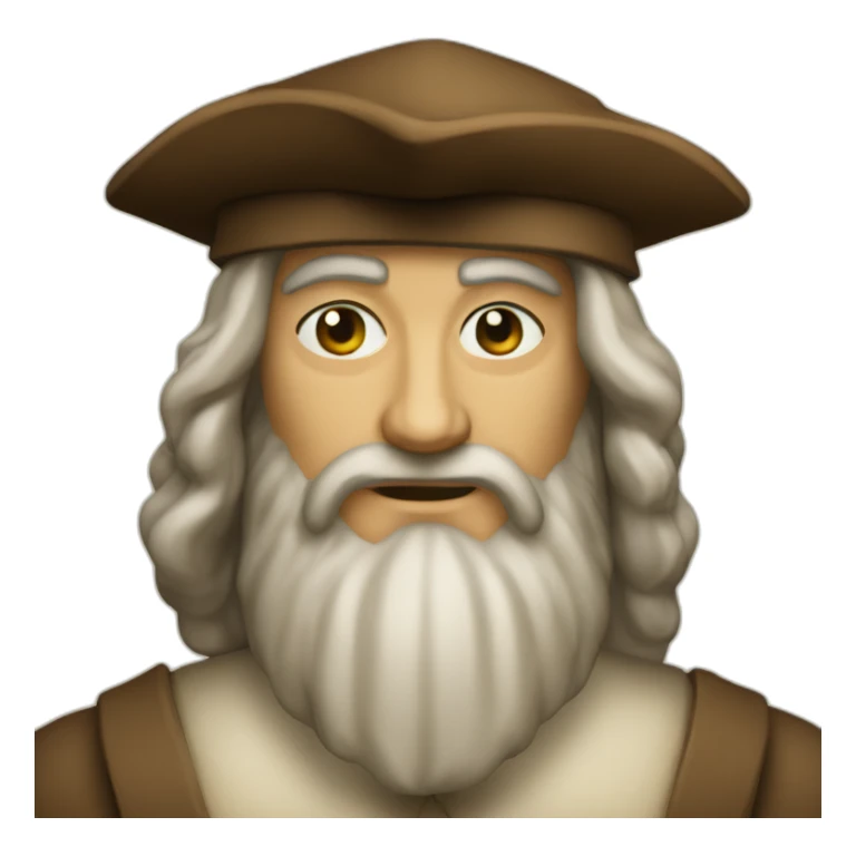 leonardo da vinci forward sticker