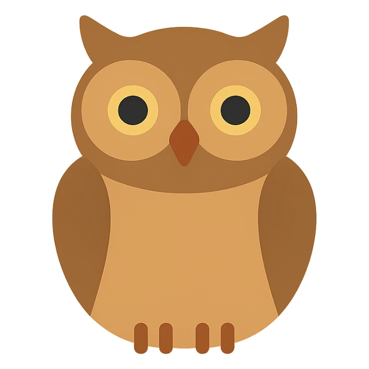 Owl sticker
