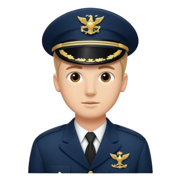 male navy soldier, bulgy face. sticker