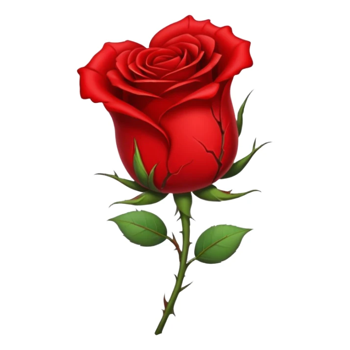 Put The Broken Heart Emoji And Wilted Rose Emoji In One Image sticker