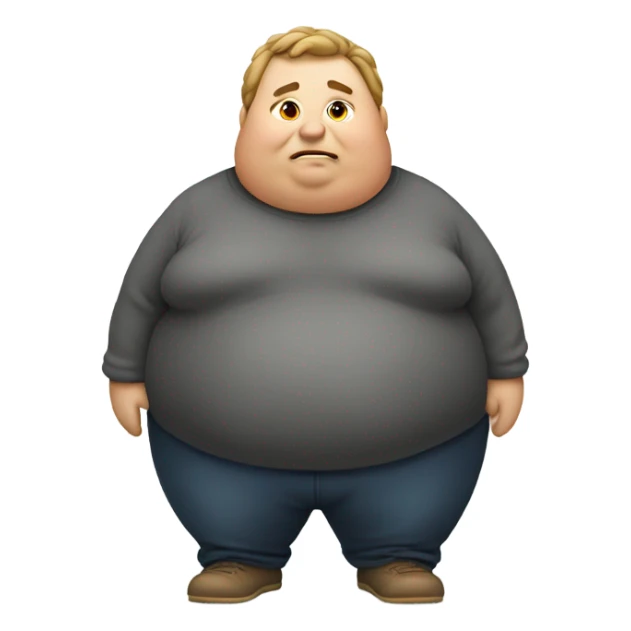 Fat person sticker