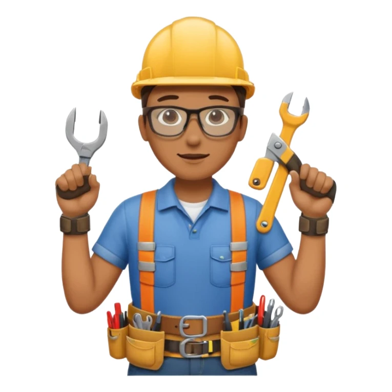 Repairs and Maintenance, tools belt, working, full body sticker