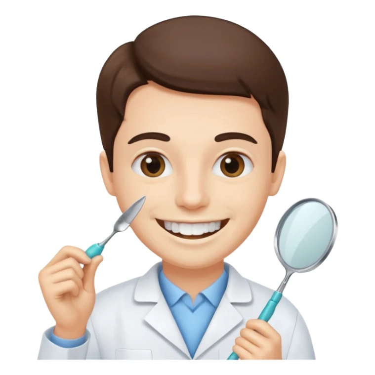 generate a dentist emoji that treats teeth sticker