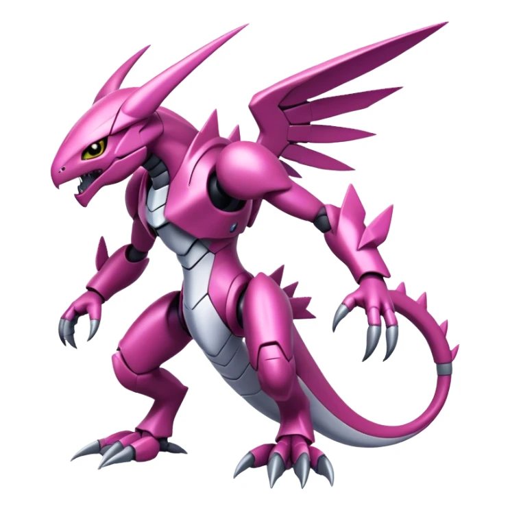  Cool Edgy Shiny Ethereal Legendary Digimon-Genesect-Palkia-hybrid full body sticker