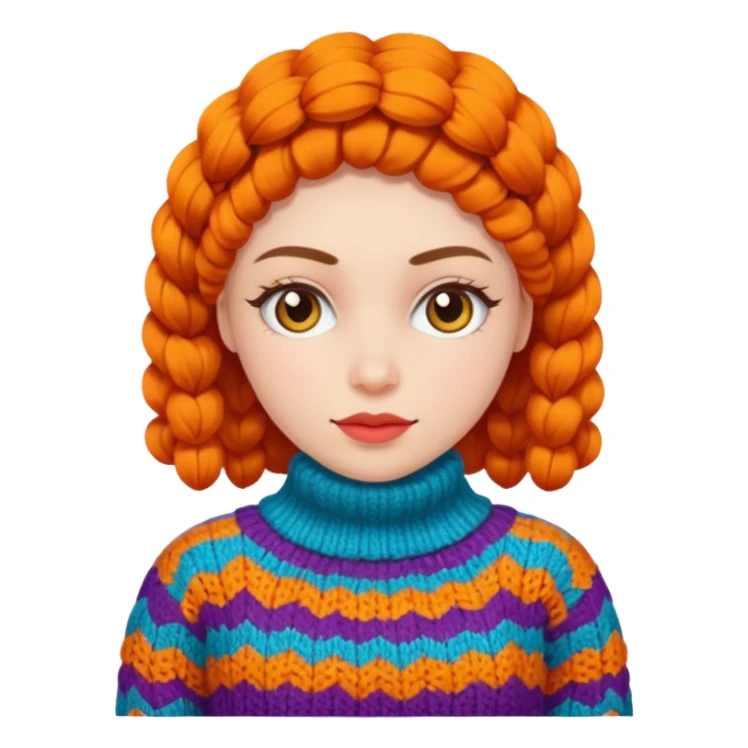 Women in Knitten wear, funky sticker