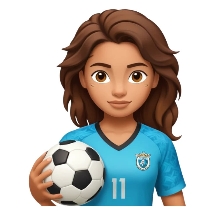 moana, soccer player sticker