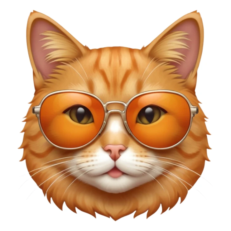 cat wearing sunglasses sticker