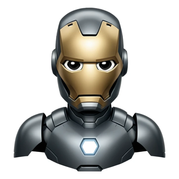 james rhodes black iron man from  from civil war sticker