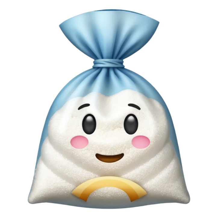 bag of sugar no face sticker