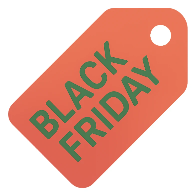 Black Friday label  sticker