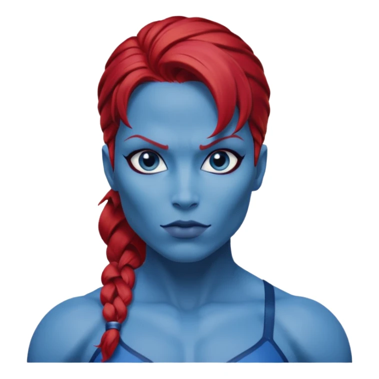 x-men mystique red hair sticker