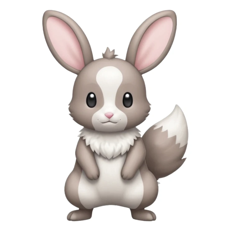 Minun-Minccino-Bunnelby-fusion, full body sticker