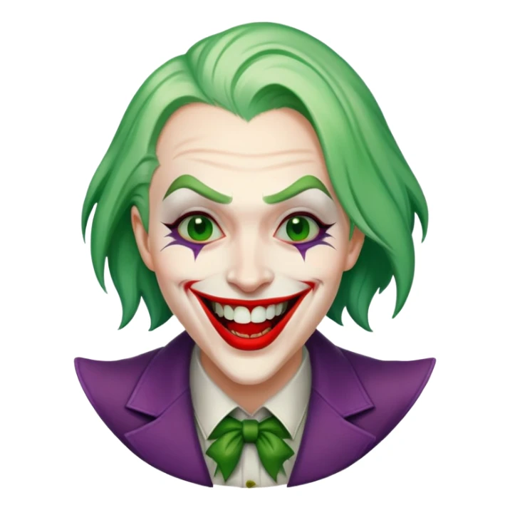The joker laughing with mouth wide sticker