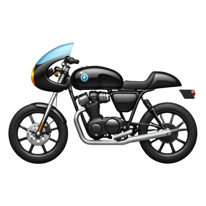 Black bike right side view and half  sticker