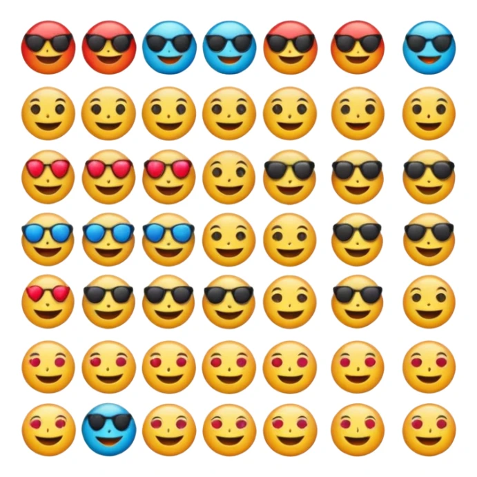 Simple emoji sticker