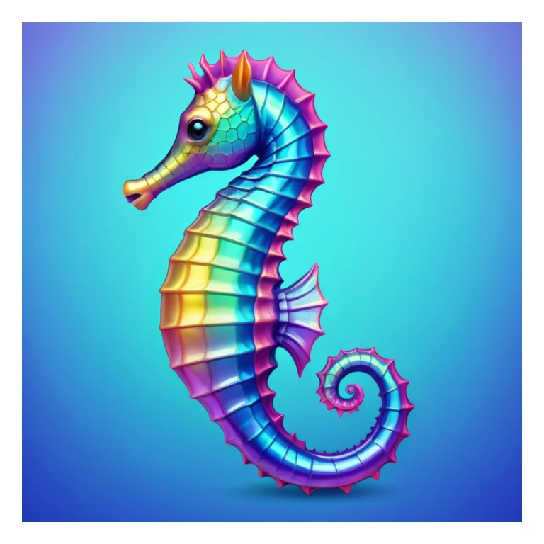 seahorse sticker