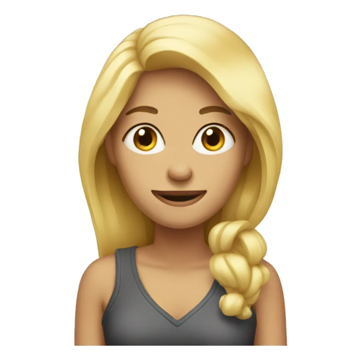 Funny blonde  sticker