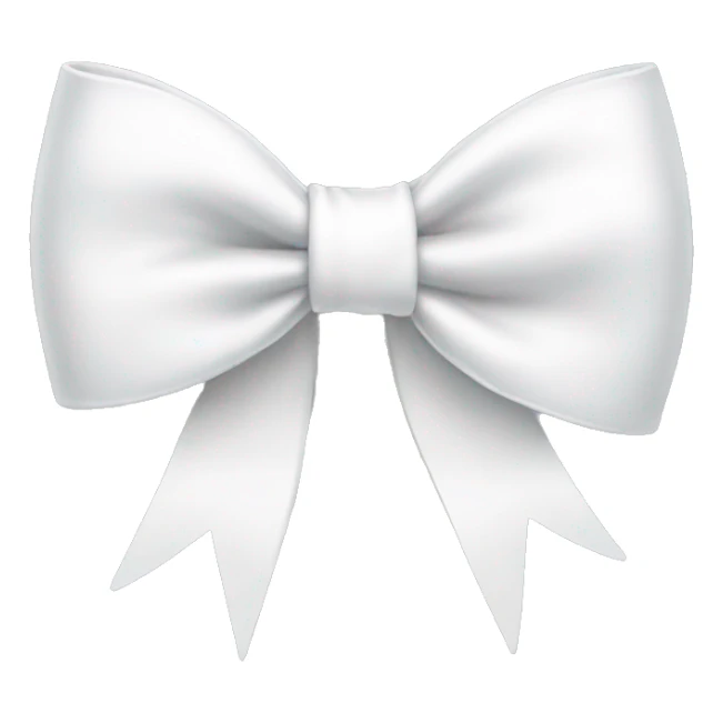 white bow sticker