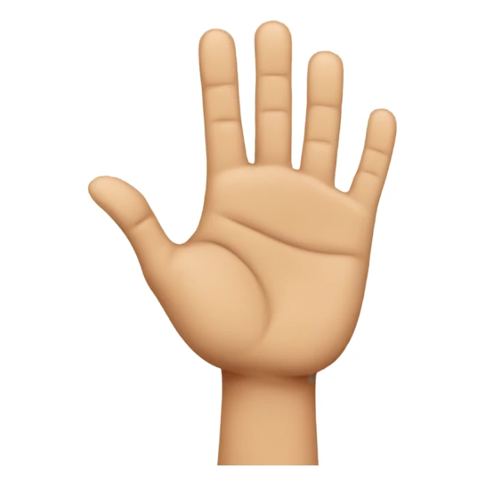 Man holding up 8 fingers with 2 hands sticker