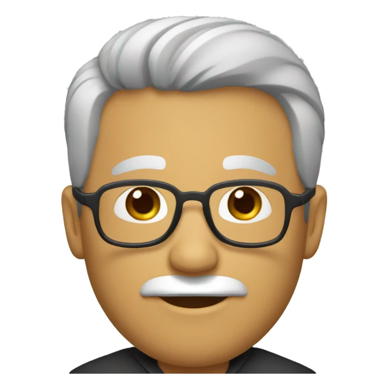 Profesor de filosofía sin barba y con cabello negro sticker