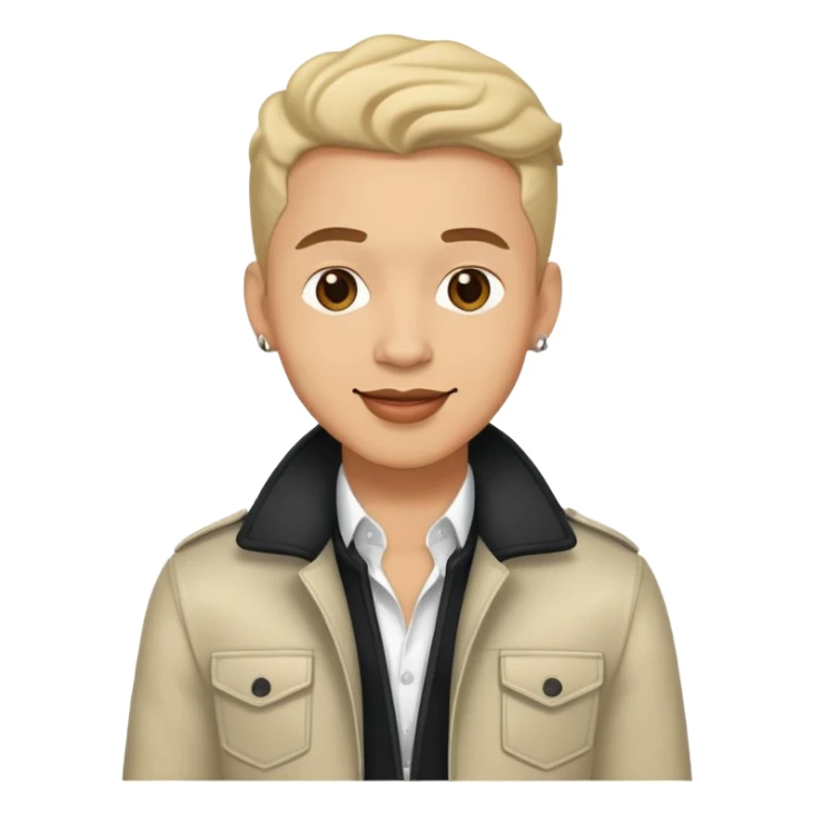 Happy Pop Male Music Singer dressed with style sticker