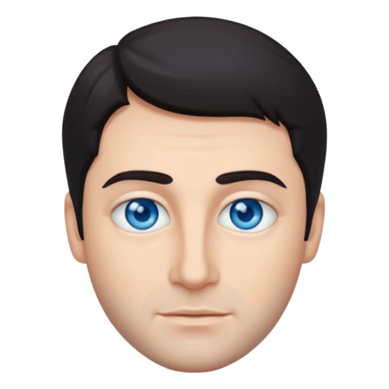 Vittorio Mezzogiorno with blue eyes sticker