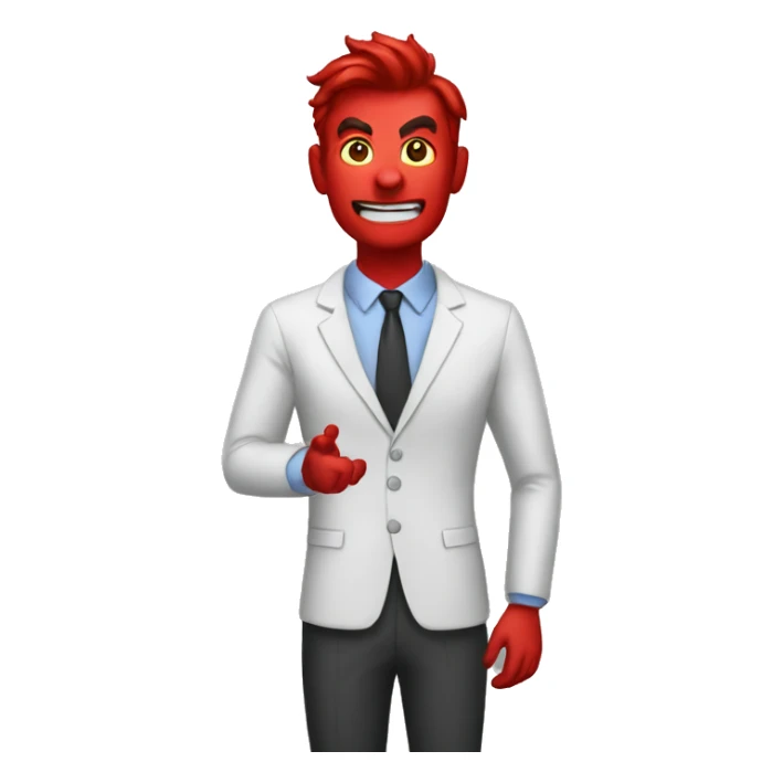 A devil teacher sticker