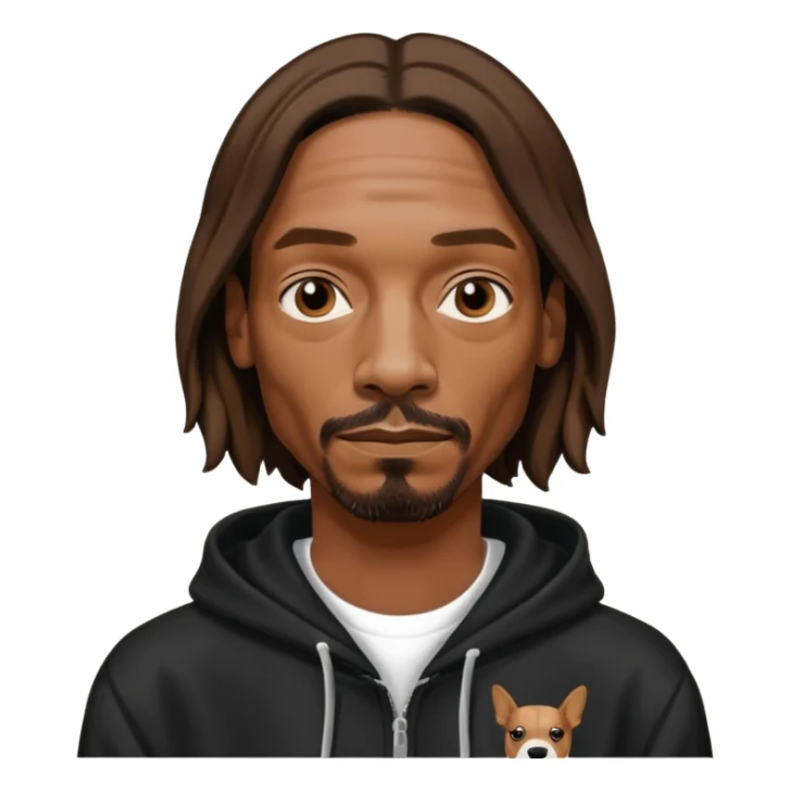 snoop dogg with black hoodie sticker