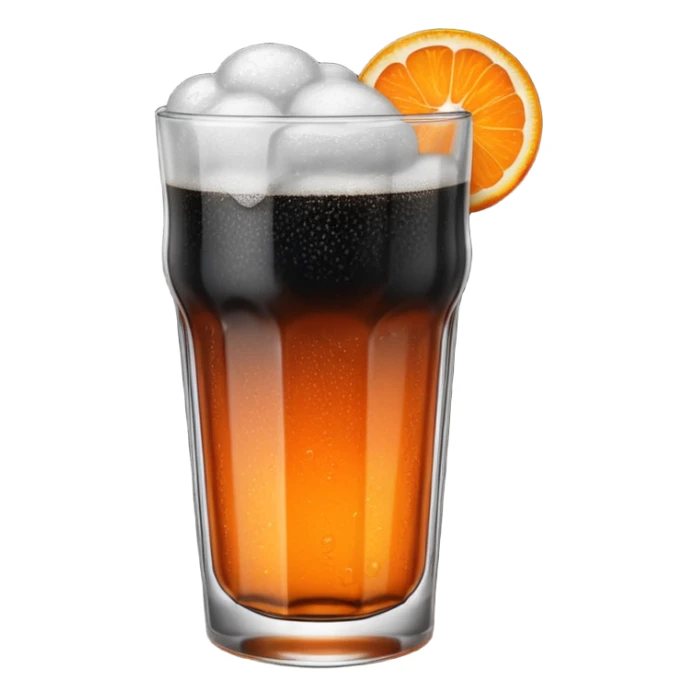 Czech Kofola black and orange  sticker