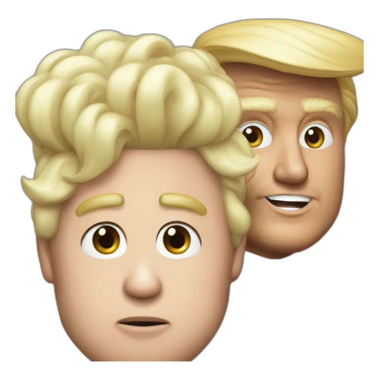 Donald Trump with kim jon une sticker