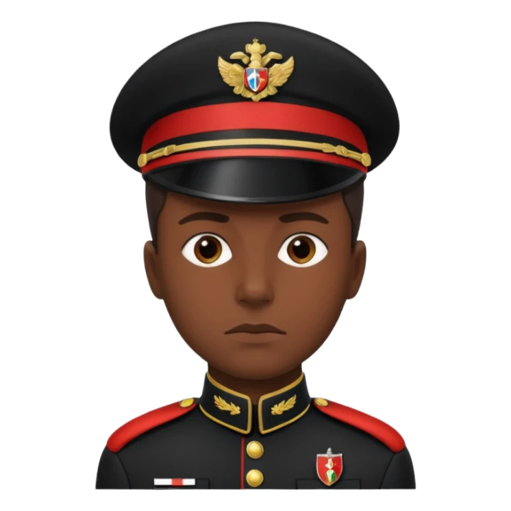 Creamele con la divisa da Carabiniere nera   sticker