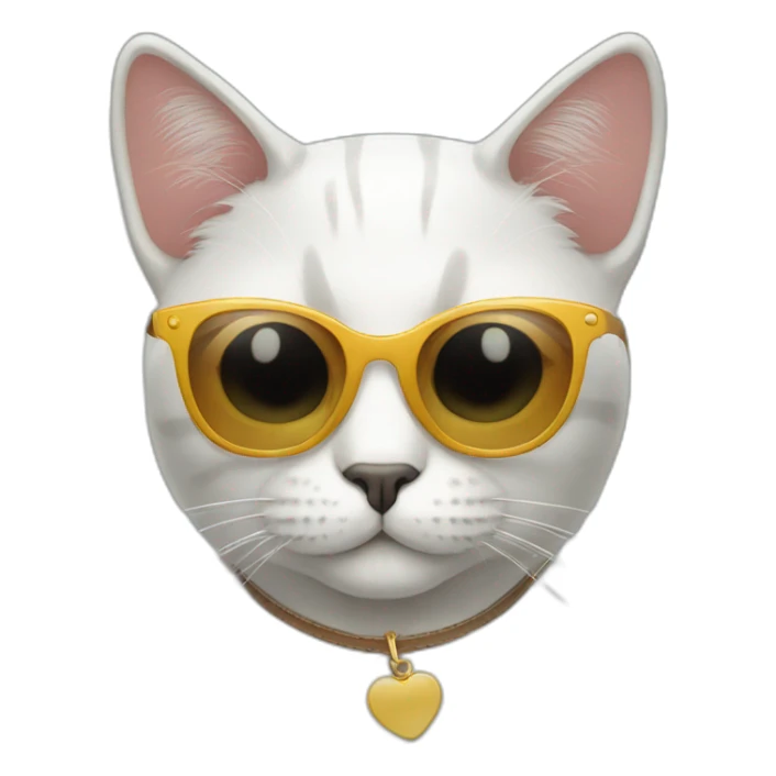 Cat with sunglasses sticker