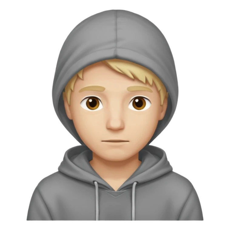 i understand, men in blond with hoodie sticker