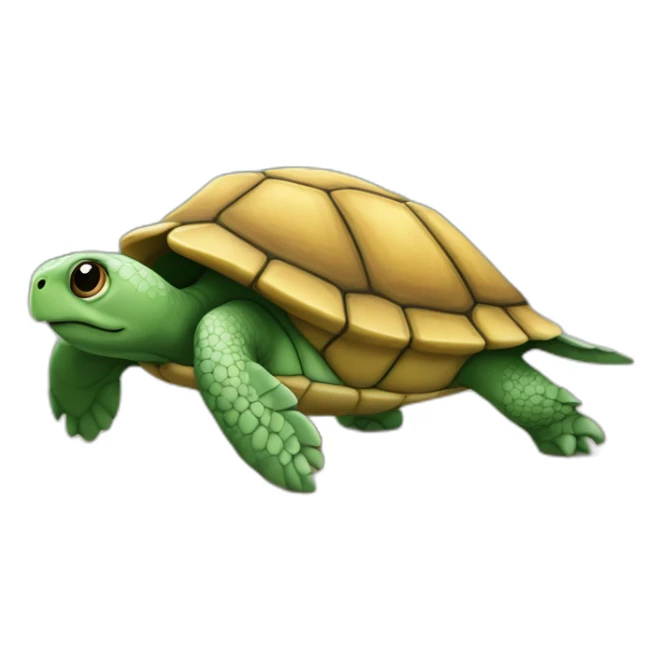 Ttortue sur un poulpe sticker