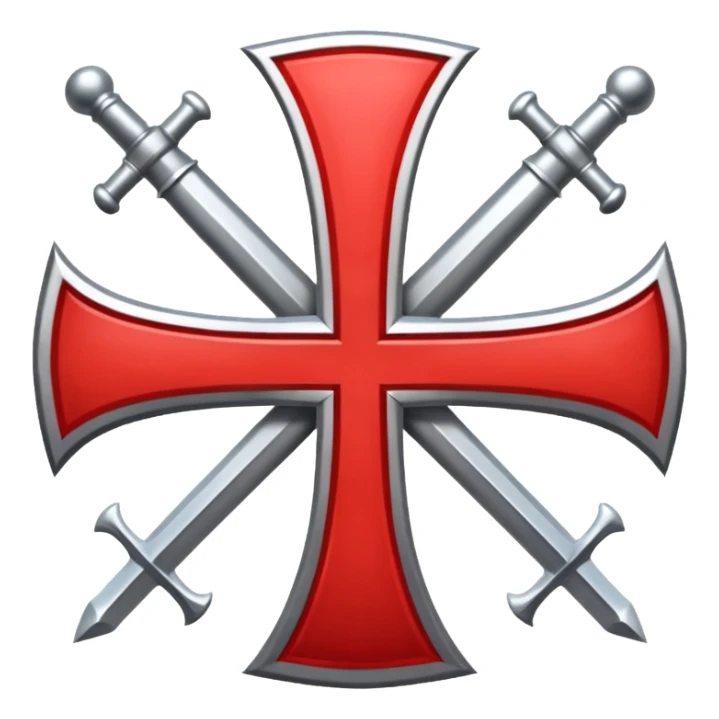 the red cross of the knights templar sticker