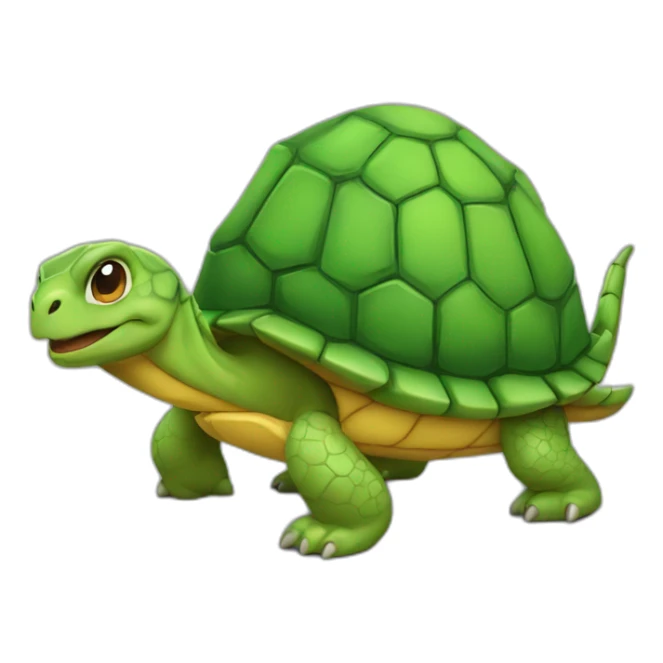 Une tortue sur un dragon sticker