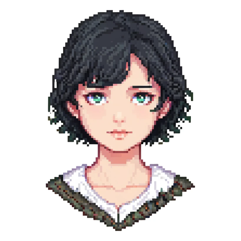 A good math teacher with black hair and beautiful eyes sticker