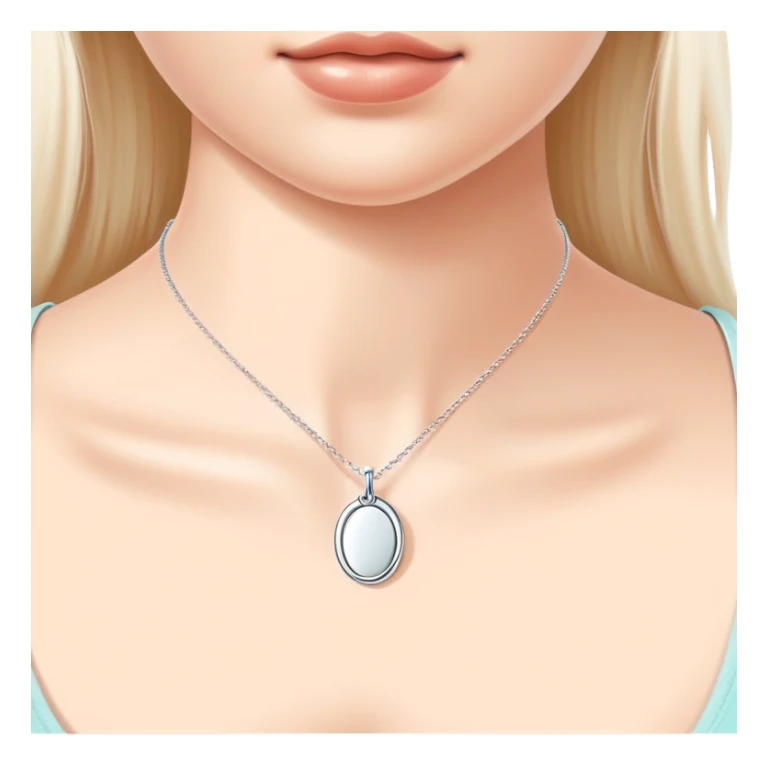 Tiffany oval tag choker necklace sticker
