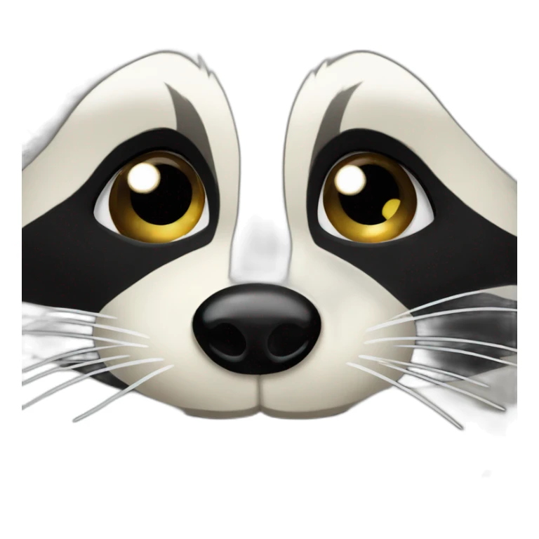 raccoon foolishly wearing all the diamonds he stole sticker