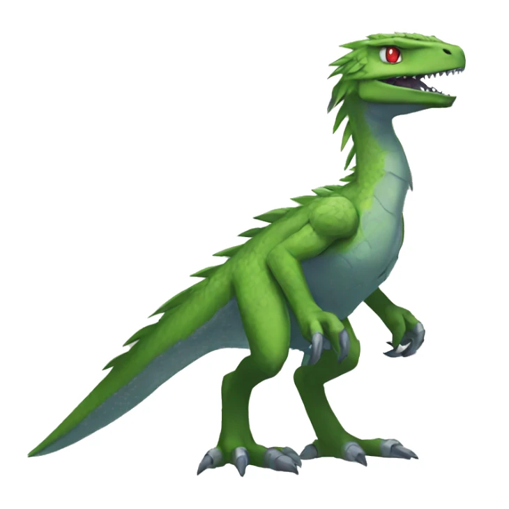  Cool Edgy Digimon-Fakemon-Raptor-Reptile full body sticker