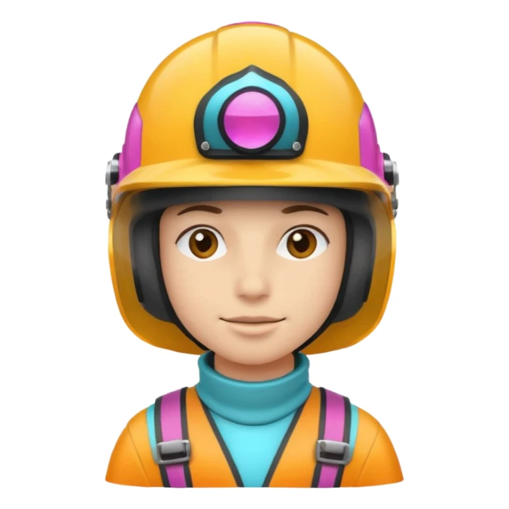 Colorful Helmeted Traveler sticker