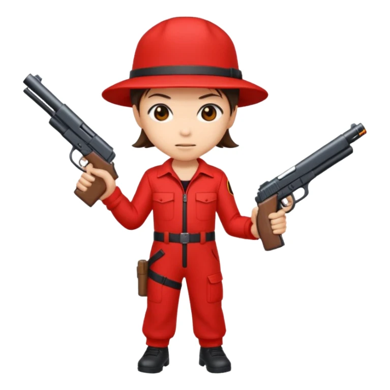 Tokyo in Money Heist, realistic sticker